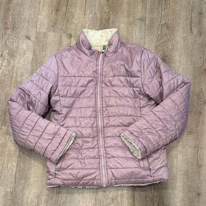 Girls XL 14/16 North Face Lined Puffer Coat.